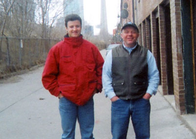 Thomas Aucremanne (left) with Joel Bernier (right)