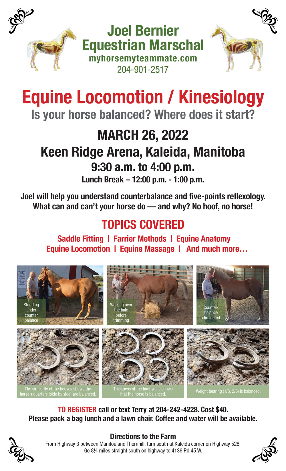 Equine Locomotion / Kinesiology Clinic - March 26, 2022 - Kaleida, Manitoba